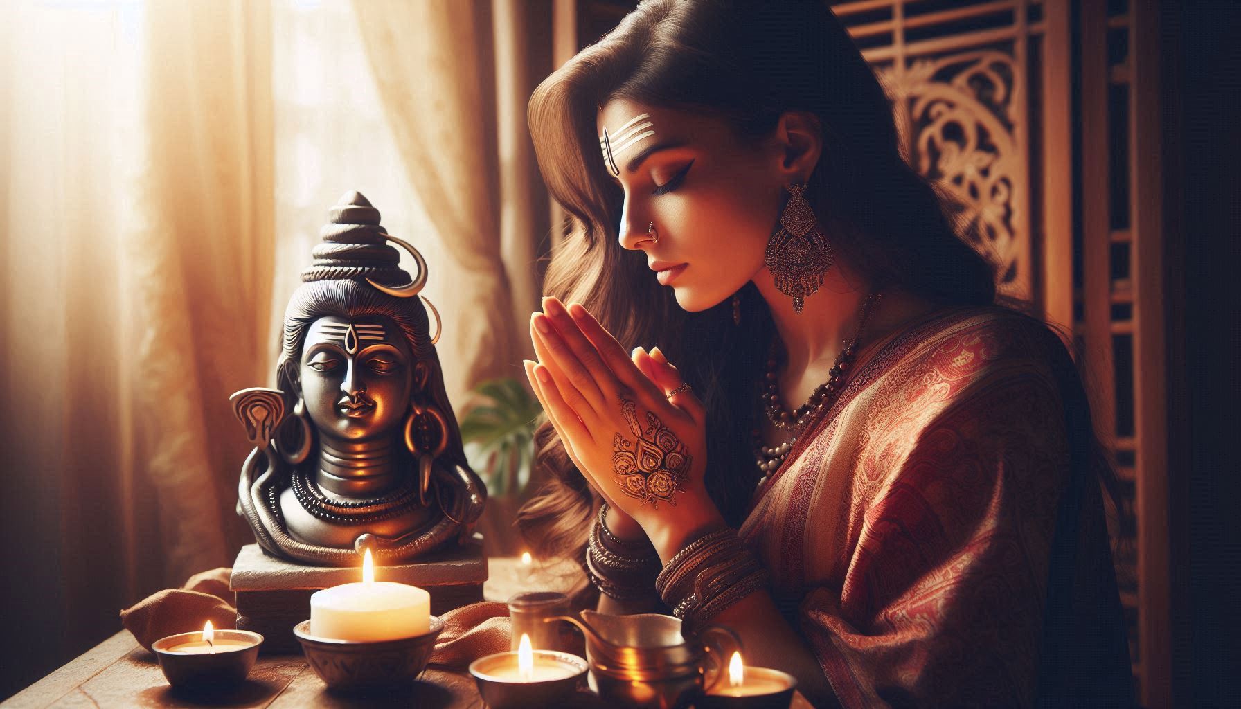 woman worship lord shiva