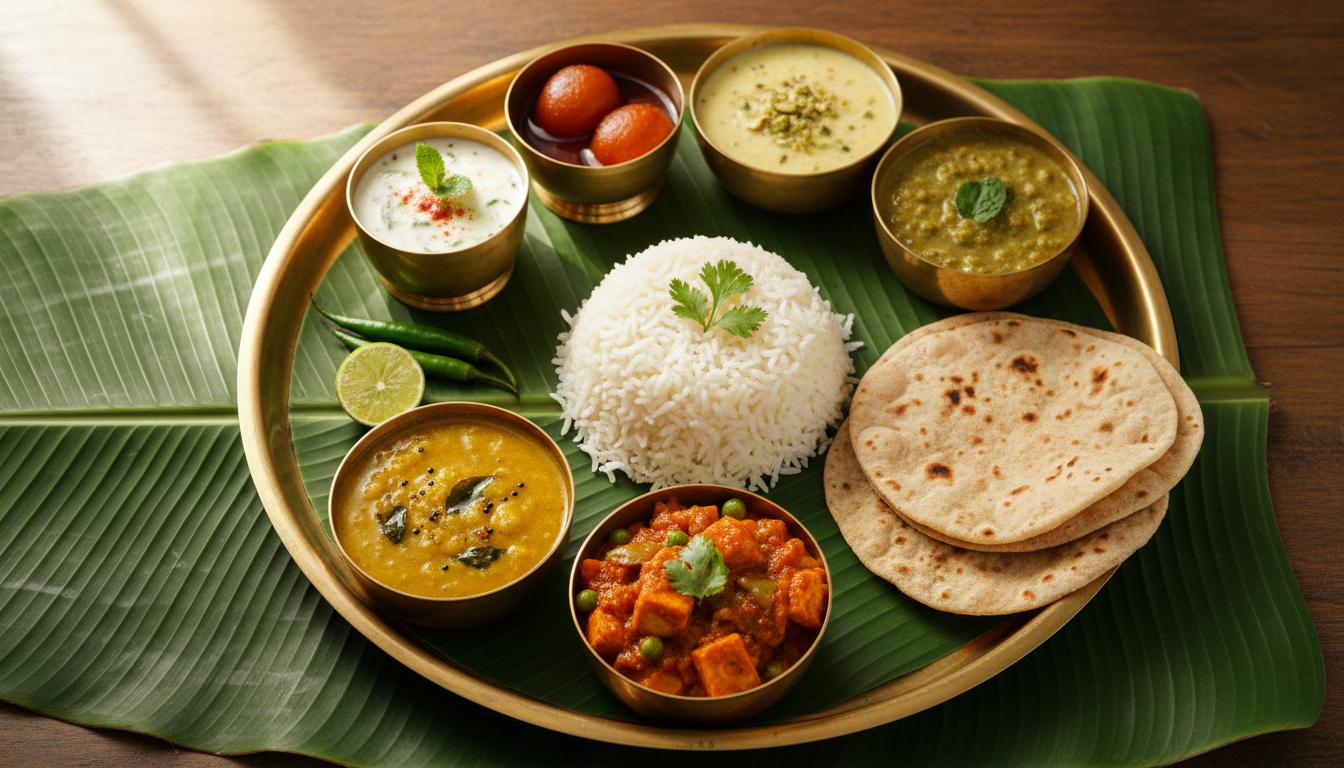 Sattvic Bhojan, Veg Thali