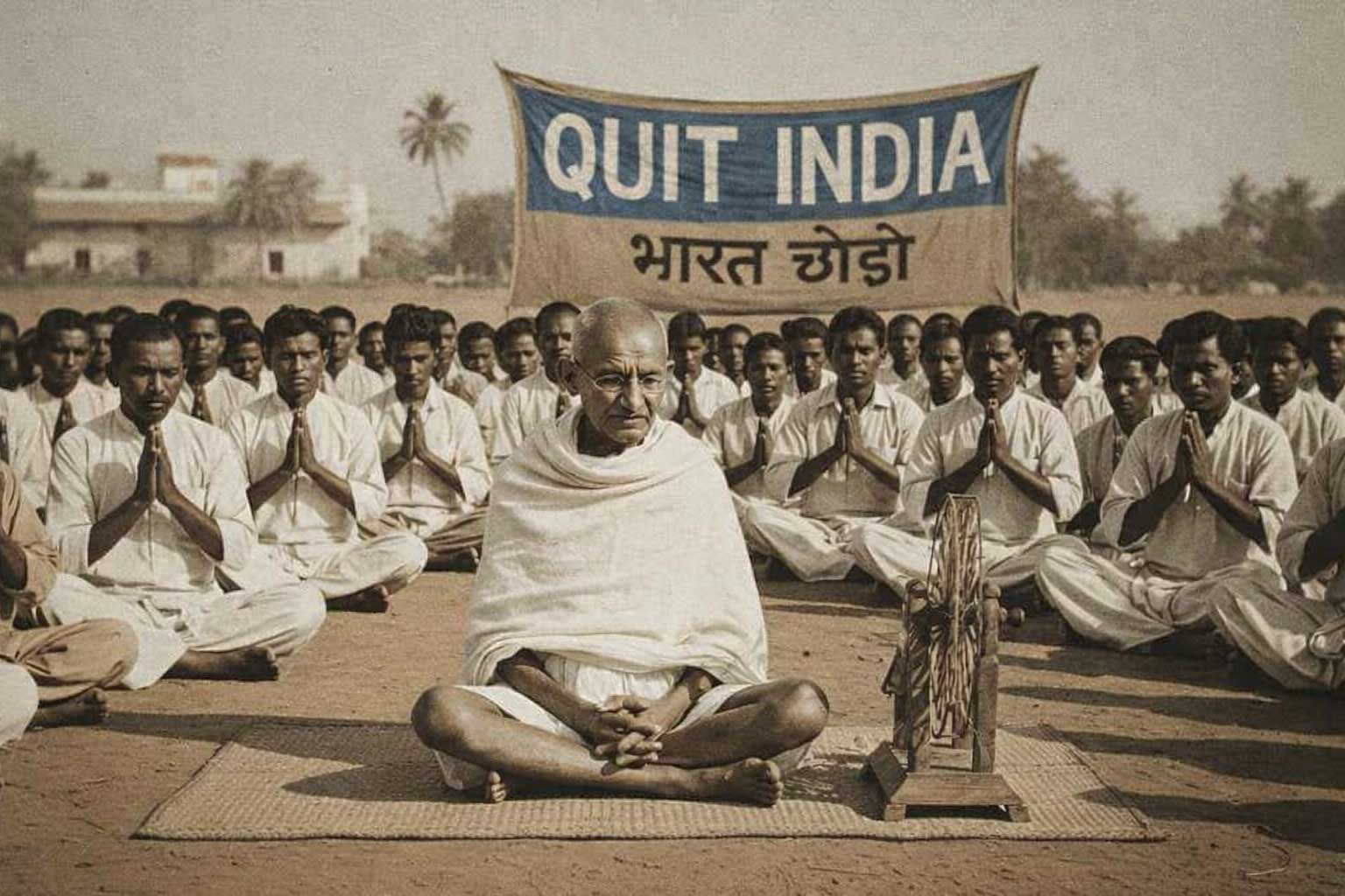 Quit India Movement Protest